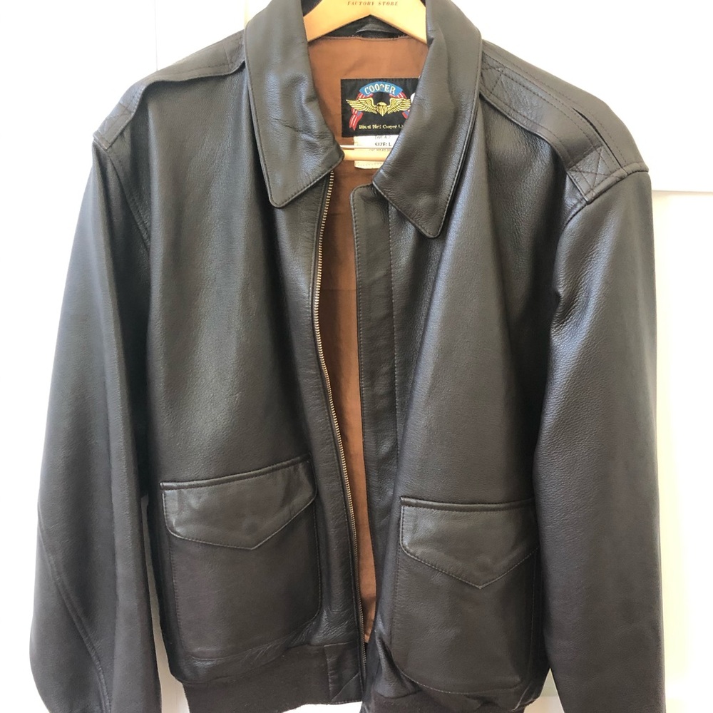 Leather Bomber Jacket
